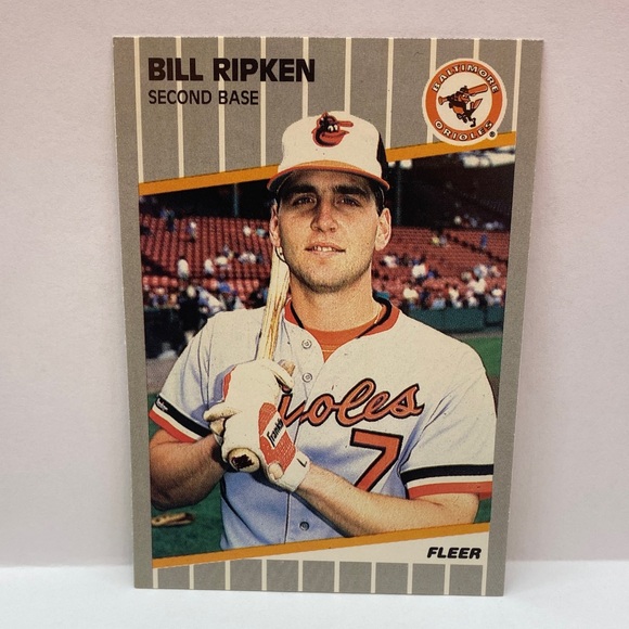 Fleer Other - 1989 Fleer Billy Ripen Orioles Black Scribble on Bat Knob #616 (085)